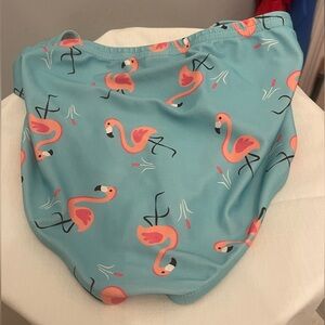 Men’s aqua and pink swimsuit